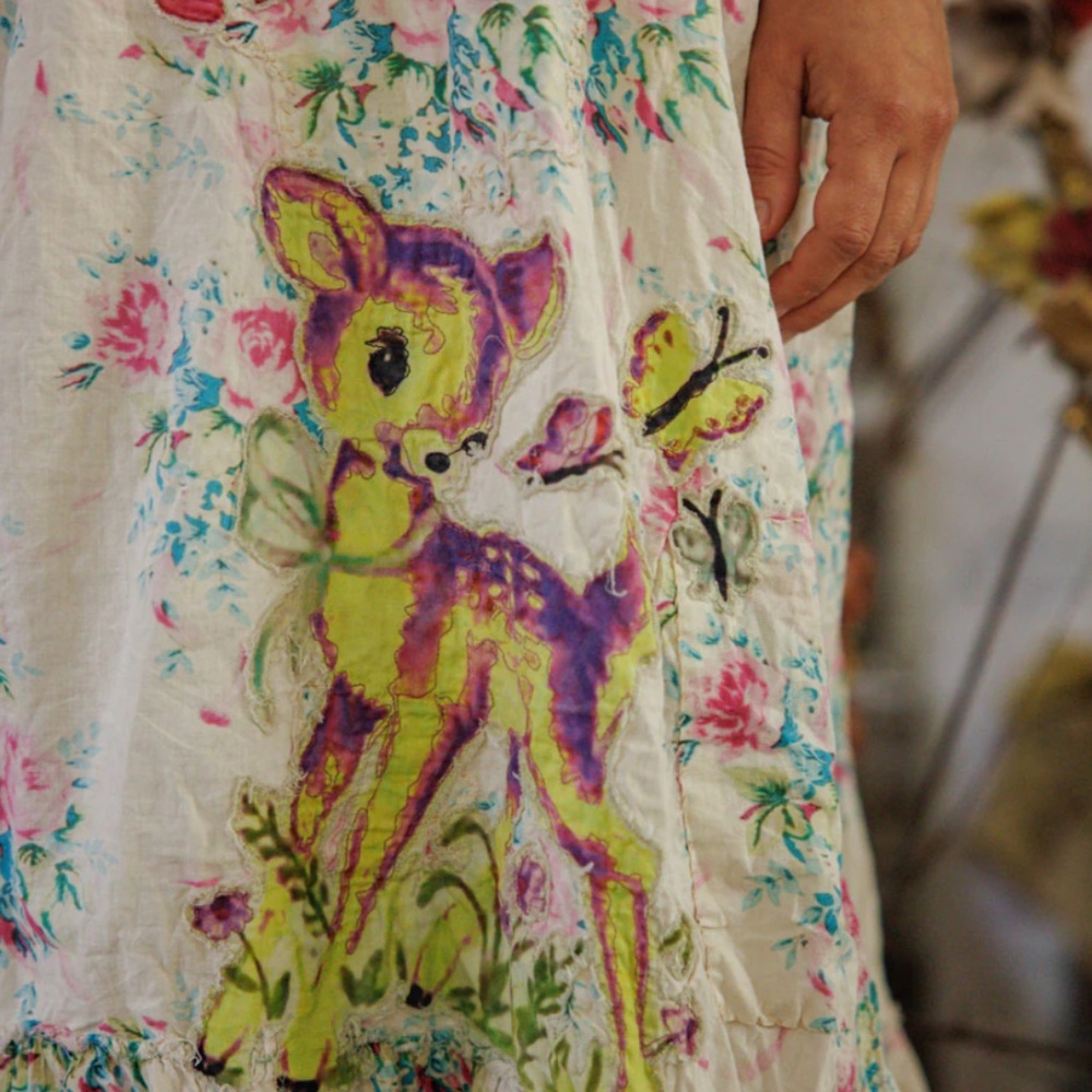 🔥 Magnolia Pearl Appliqué Vianney Slip Dress🔥 - Picture 5 of 8